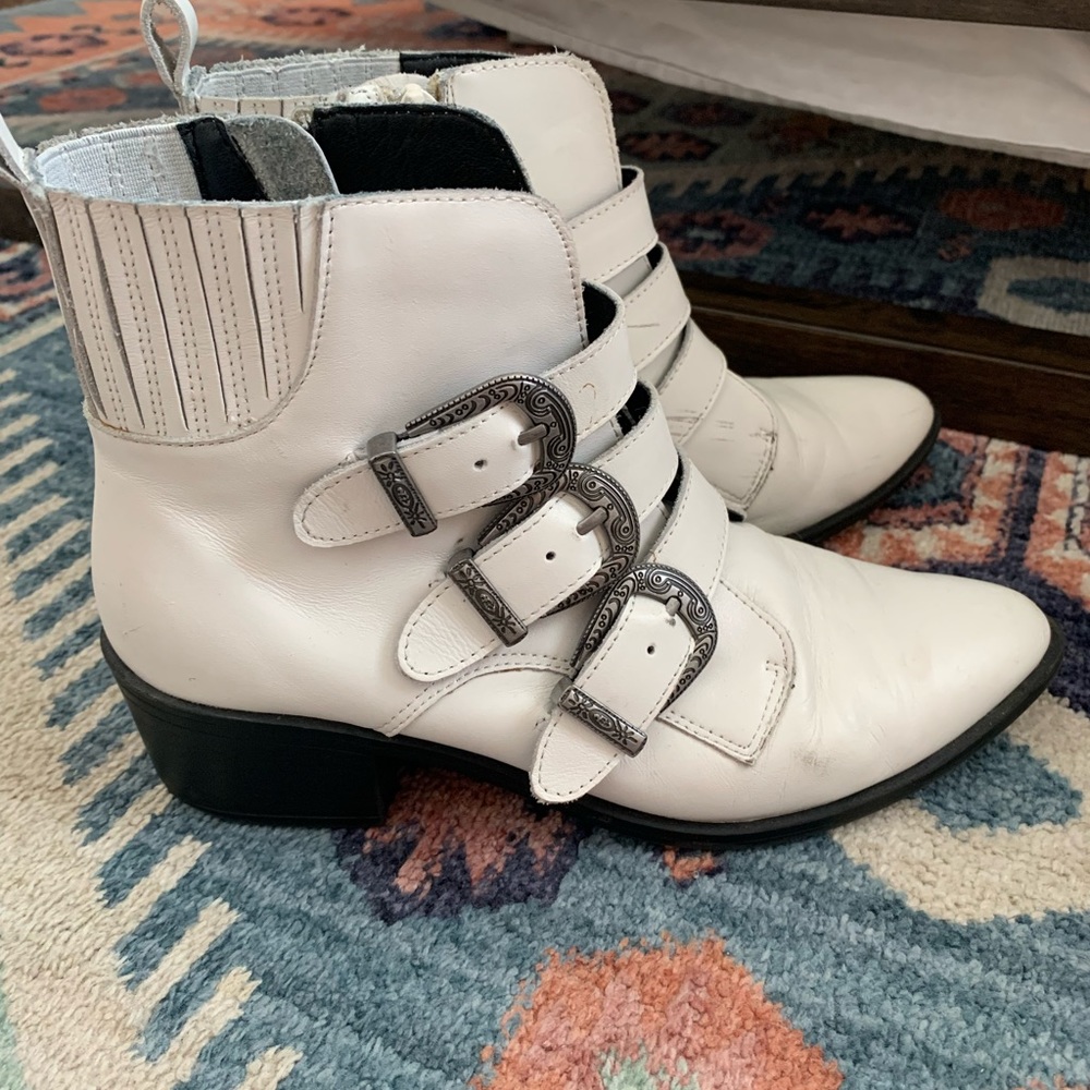 White Steve Madden Booties! - Picture 3 of 7